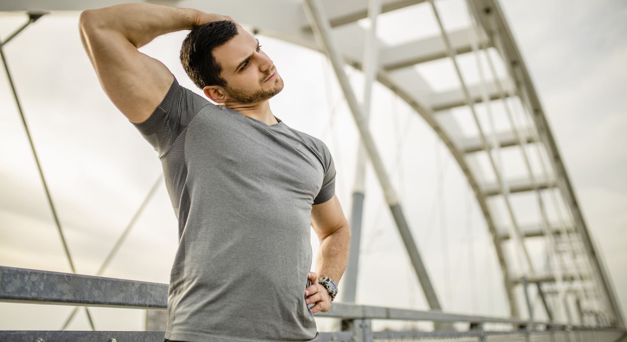 Man doing exercises, reflecting on peptide therapy and the journey to true healing
