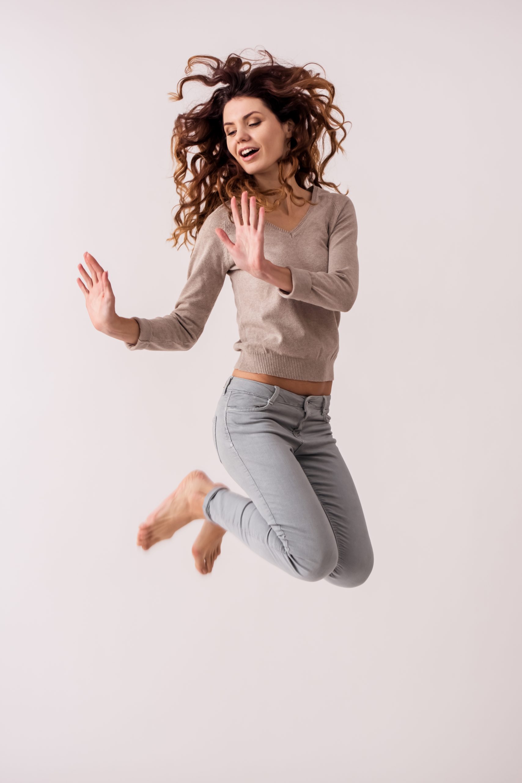 Confident woman embracing midlife wellness